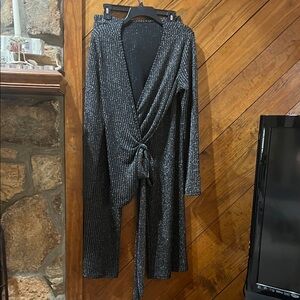 Shimmering Black Jumpsuit